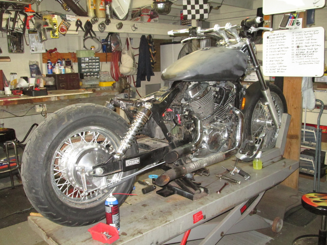 honda shadow hardtail kit