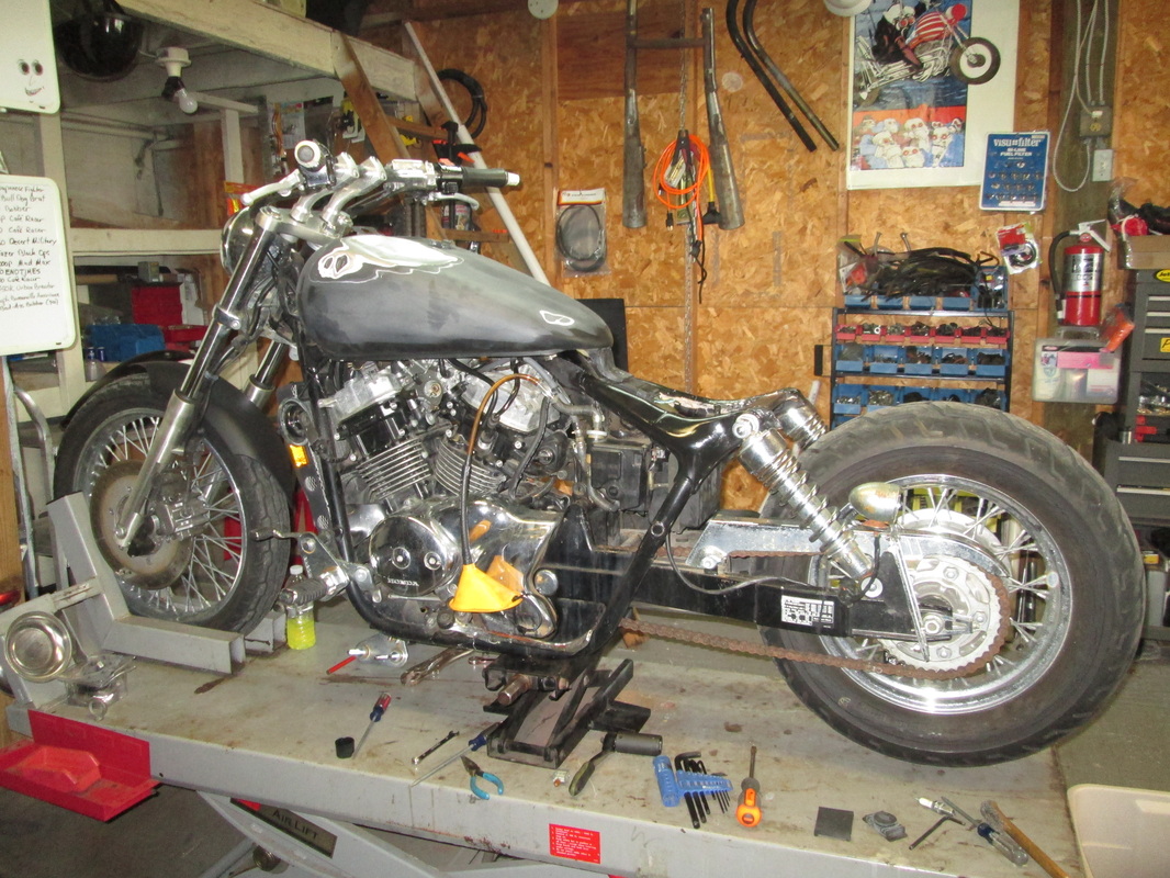 honda shadow hardtail kit